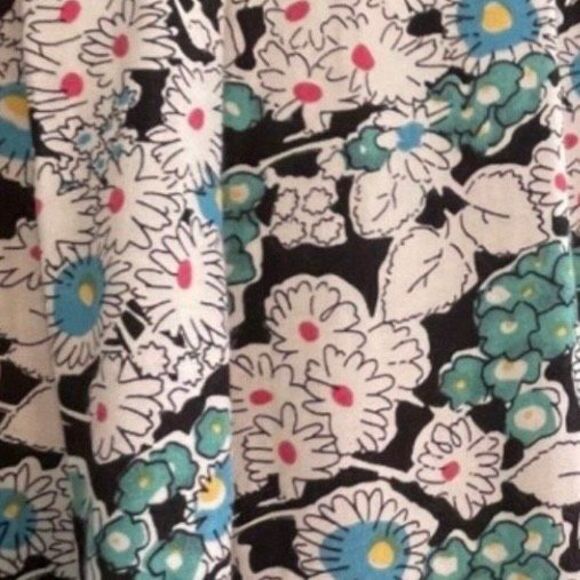PJK Patterson J Kincaid Floral Print Jogger Track Pants Black Ivory Flowy Knit S - Picture 6 of 9